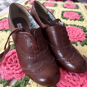 Vintage American Eagle Outfitters Brown Leather Loafers